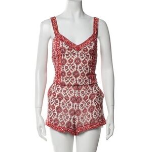 Join Silk Floral Patterned Silk Romper